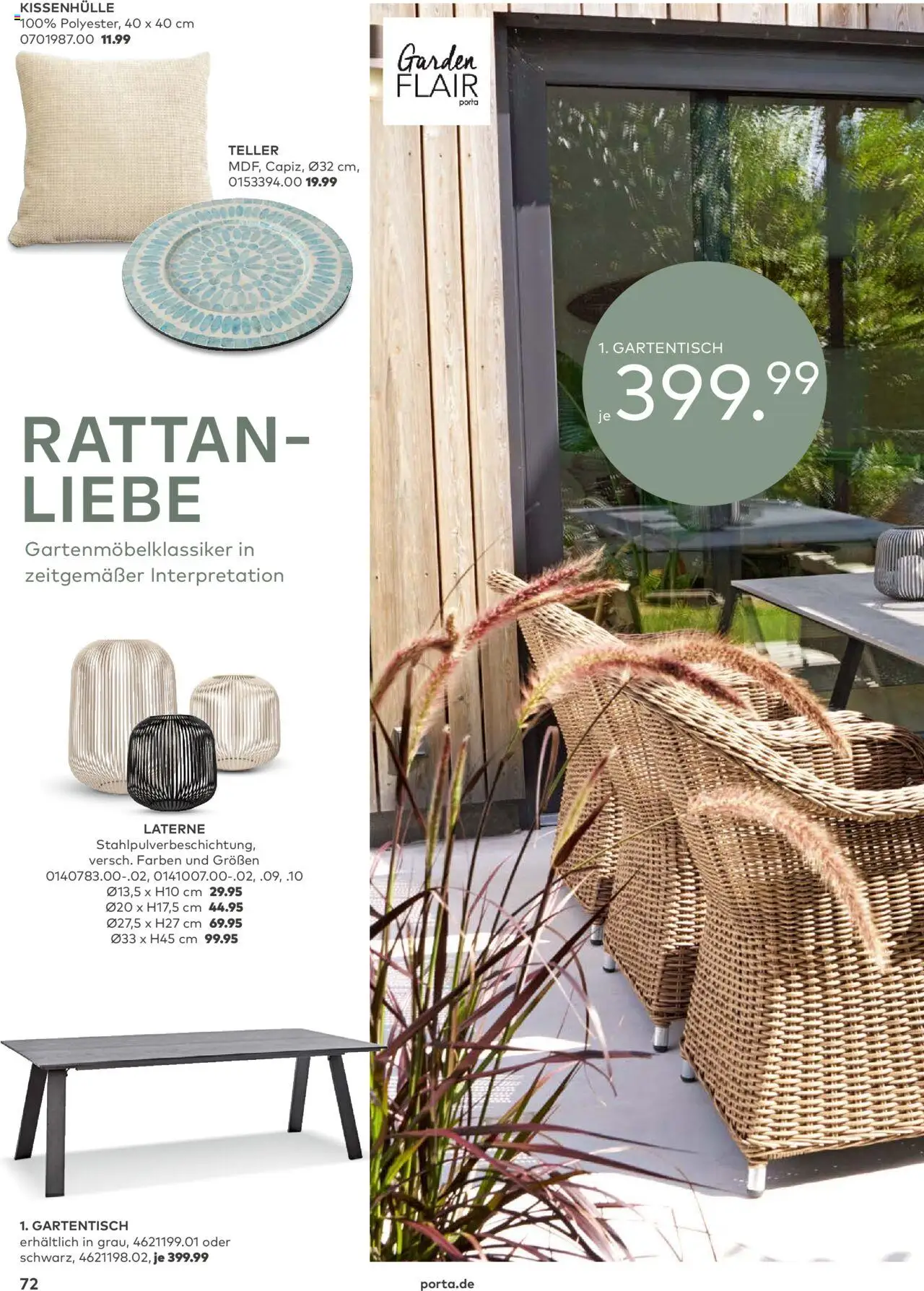 Porta! - Outdoor - Gartenmöbelkatalog 2025 - gültig ab dem 02.03.2025 | Seite: 72