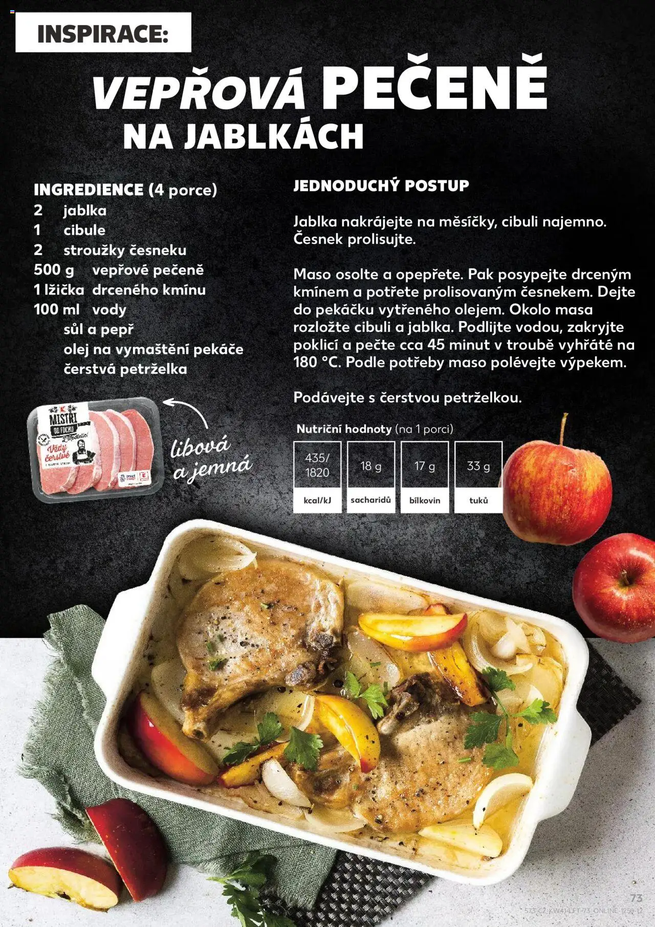 Kaufland leták - Praha 8 od 08.10.2025 | Strana: 73 | Produkty: Vepřová pečeně, Olej, Jablka, Lžička