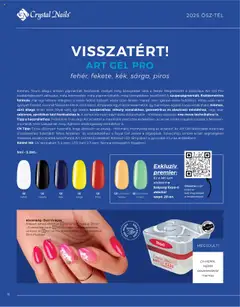 Crystal Nails Ősz-tél katalógus 2025 - amely érvényes a következő dátumtól: 07.09.2025 | Oldal: 16 | Termékek: Virágok, Lámpa, Ecset