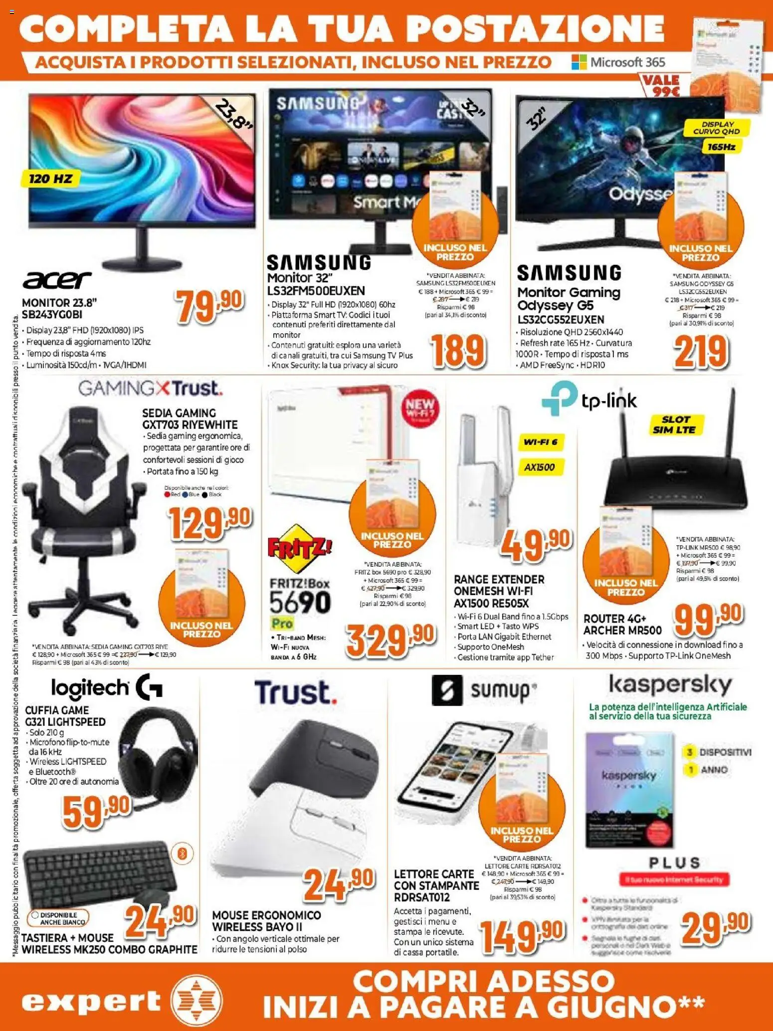 Volantino Expert del 29.01.2026 | Pagina: 21 | Prodotti: Router, TV, Microfono, Stampa
