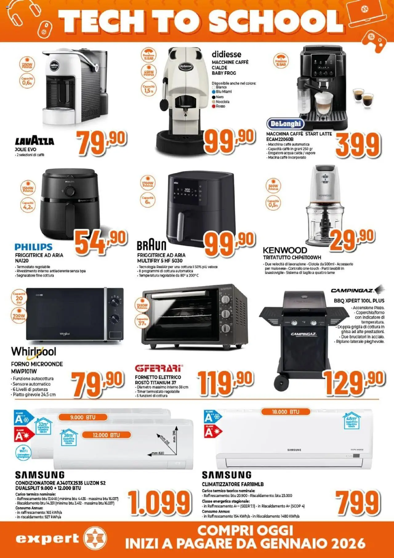 Volantino Expert del 14.08.2025 | Pagina: 22 | Prodotti: Microonde, Caffè, Lavazza, Condizionatore