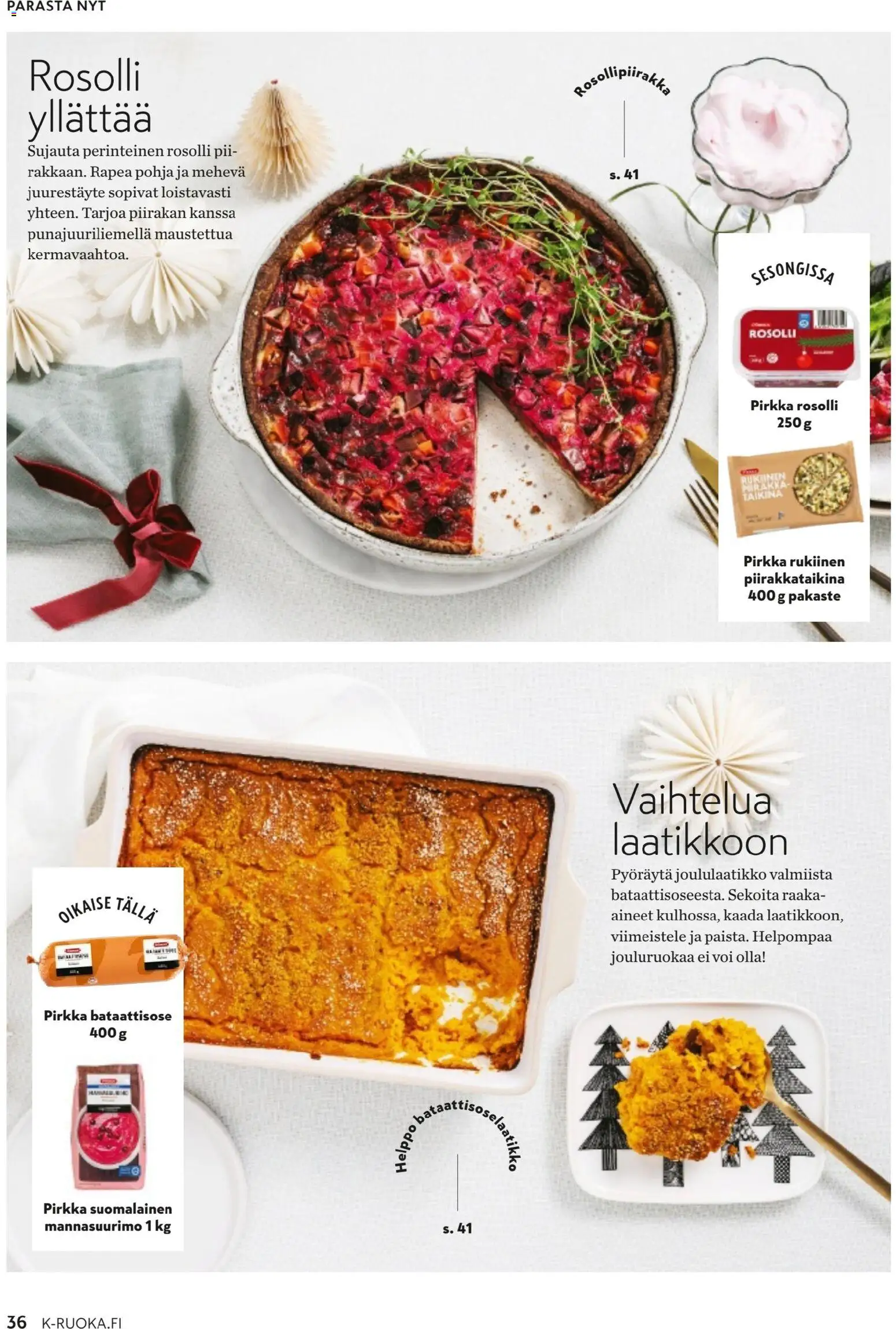K-Market - K-Ruoka – voimassa 03.12.2025 alkaen | Sivu: 36 | Tuotteet: Laatikko, Voi