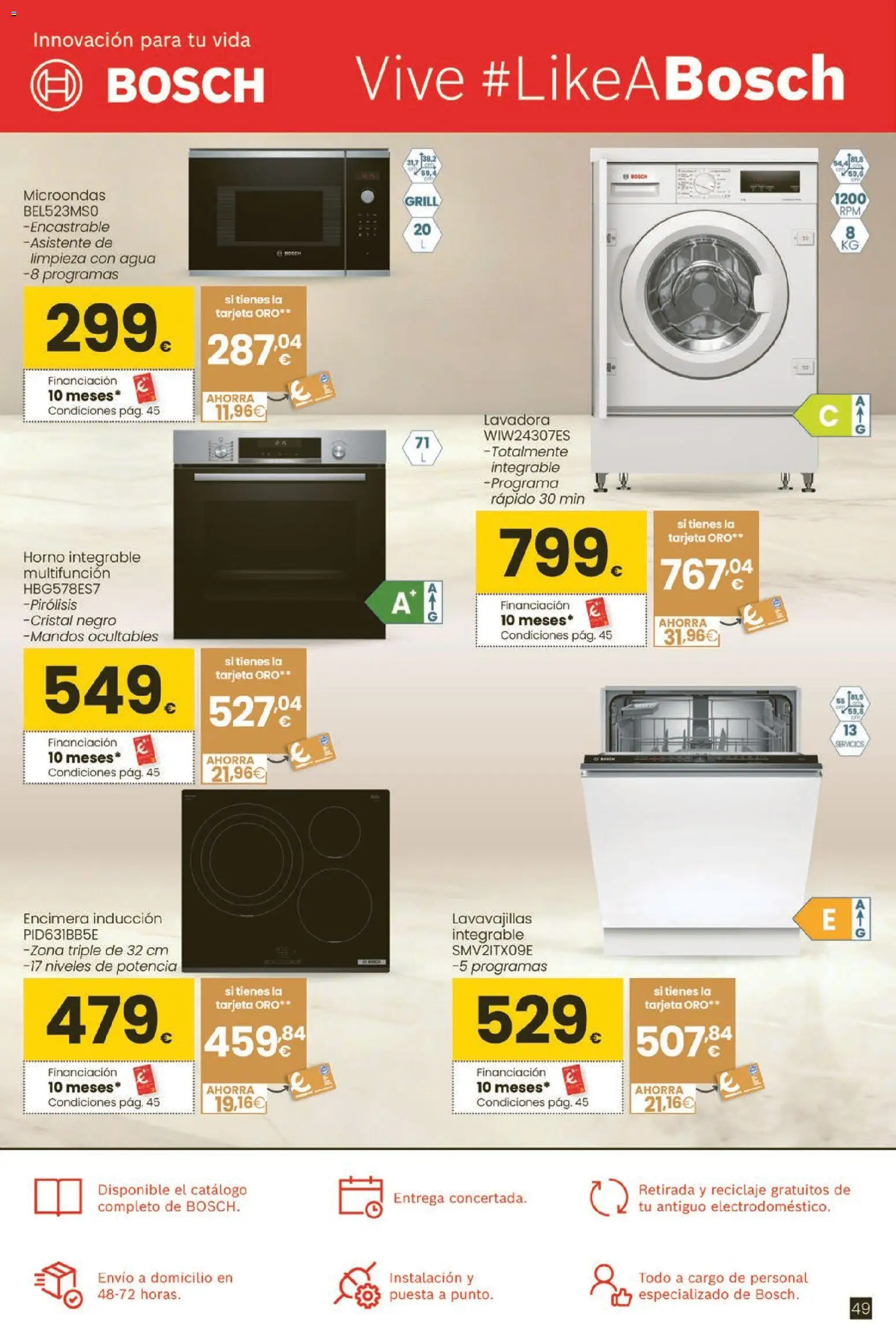 Eroski Qué planazo │ válido desde el 26.03.2026 | Página: 49 | Productos: Lavadora, Horno, Lavavajillas