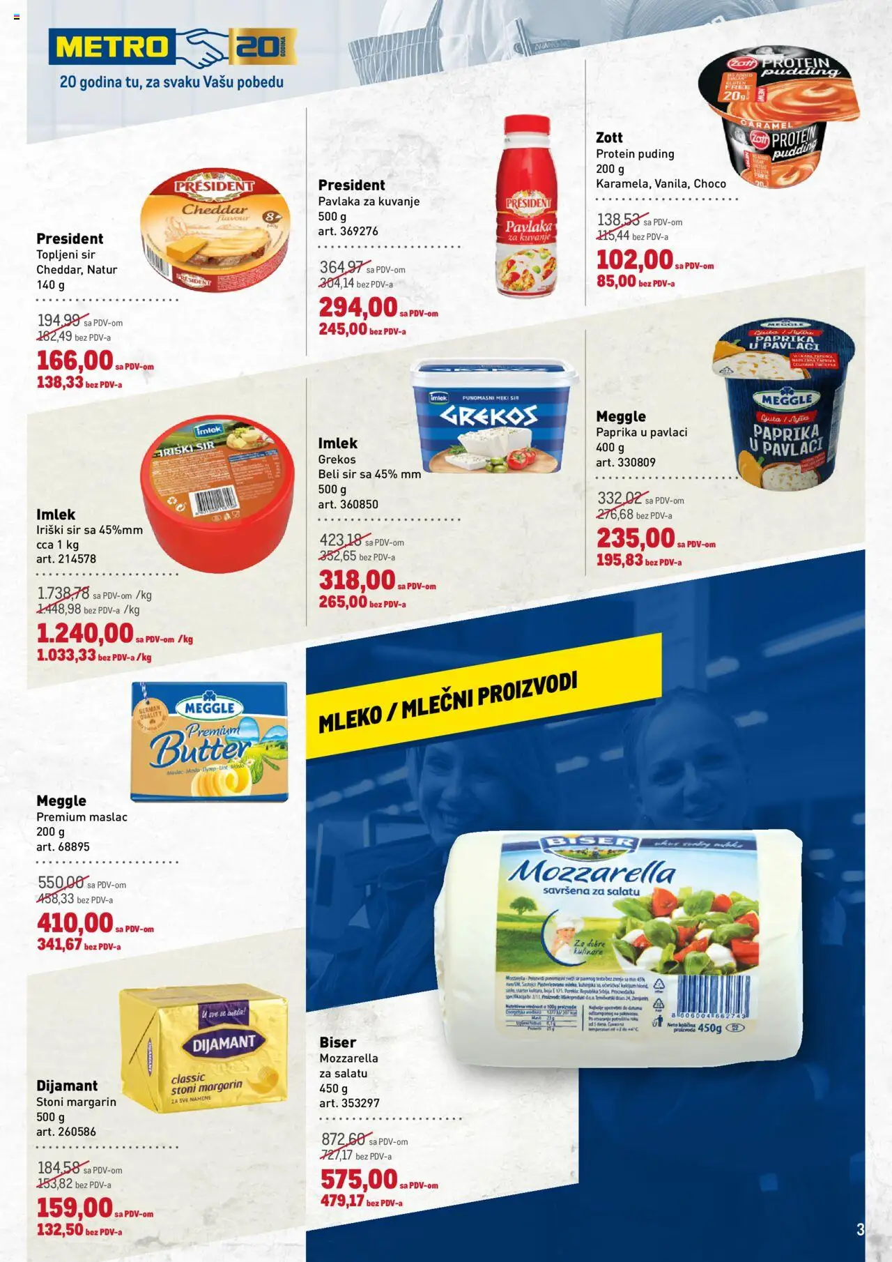 Metro katalog - važi od 30.10.2025 | Strana: 3 | Proizvode: Paprika, Mleko, Sir, Paprika u pavlaci