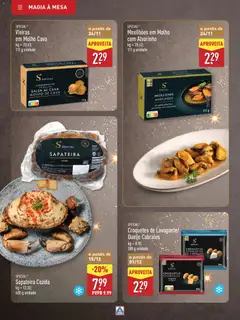 Pré-visualização Aldi folheto válido de 22.11.2025 | Página: 22 | Produtos: Mesa, Queijo, Sapateira, Mexilhões