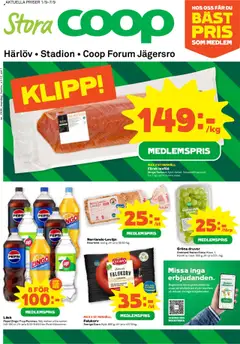 Coop Forum - Jägersro - Förhandsvisning av reklamblad från butik Coop Forum aktuell från 01.09.2025