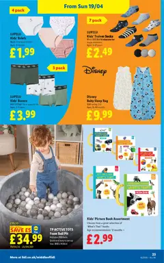 Preview of Lidl - Weekly valid from 16.04.2026 | Page: 25 | Products: Socks, Briefs, Boxers, Bag