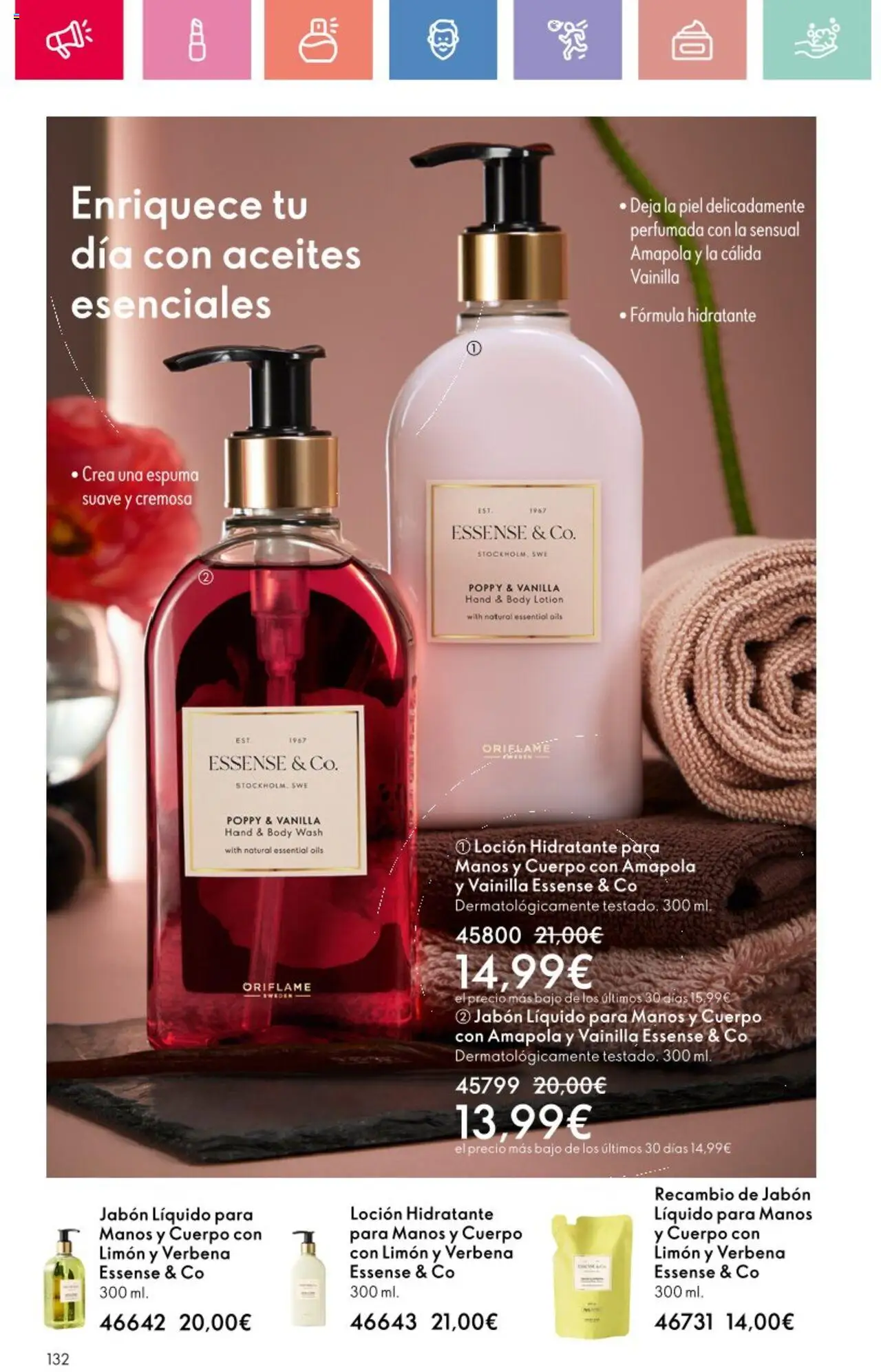 Oriflame - Catálogo Campaña 9 │ válido desde el 22.06.2025 | Página: 132 | Productos: Jabón, Jabón líquido, Body
