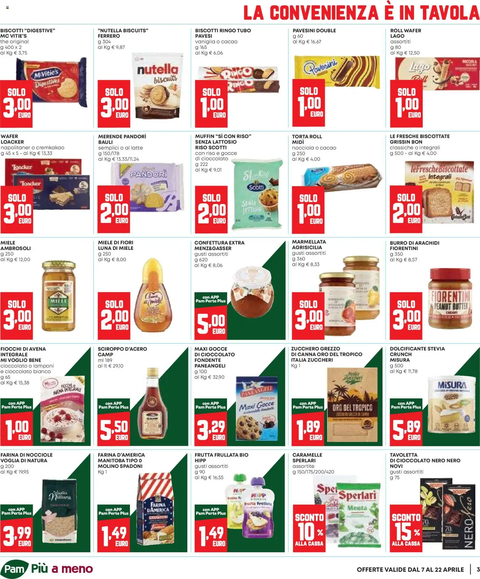 Volantino Panorama del 07.04.2026 | Pagina: 3 | Prodotti: Lamponi, Fiocchi, Nocciole, Arachidi