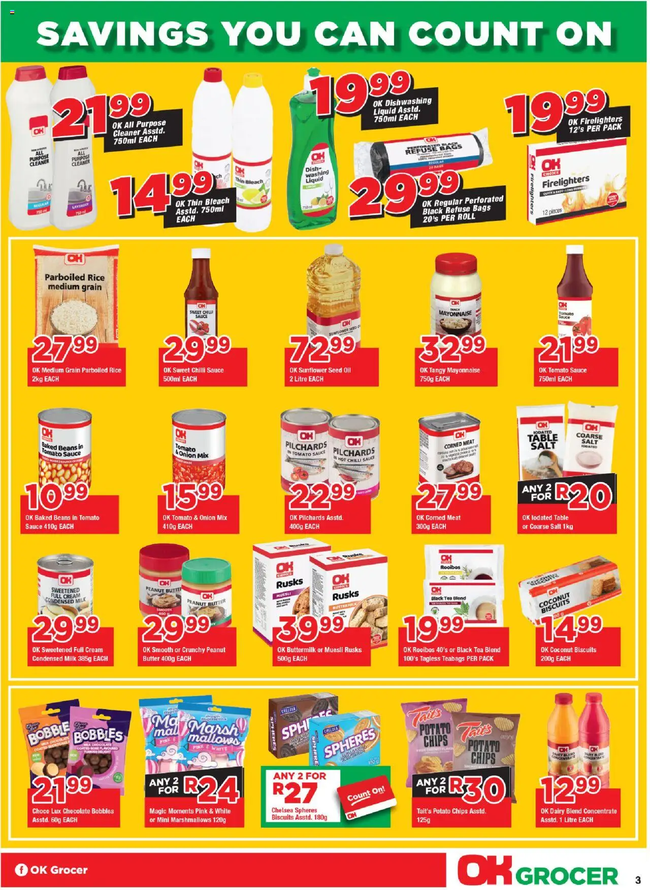 New OK Foods catalogue – valid from 15.10.2025 | Page: 3 | Products: Chutney, Tomato sauce, Sauce, Salt