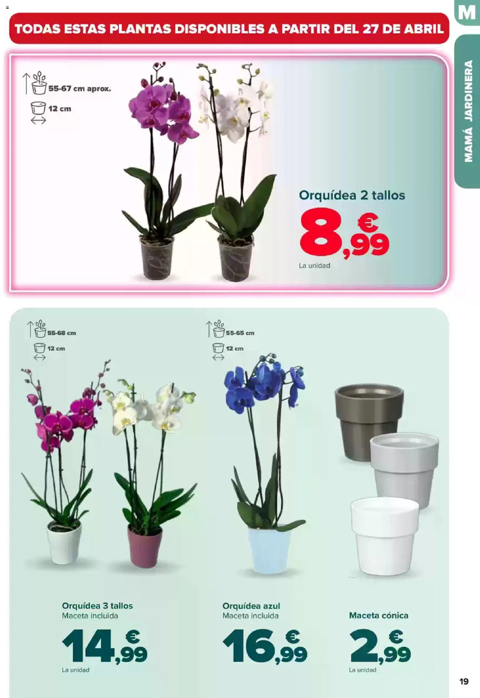 Carrefour Dia de la Madre │ válido desde el 23.04.2026 | Página: 19 | Productos: Jardinera, Maceta