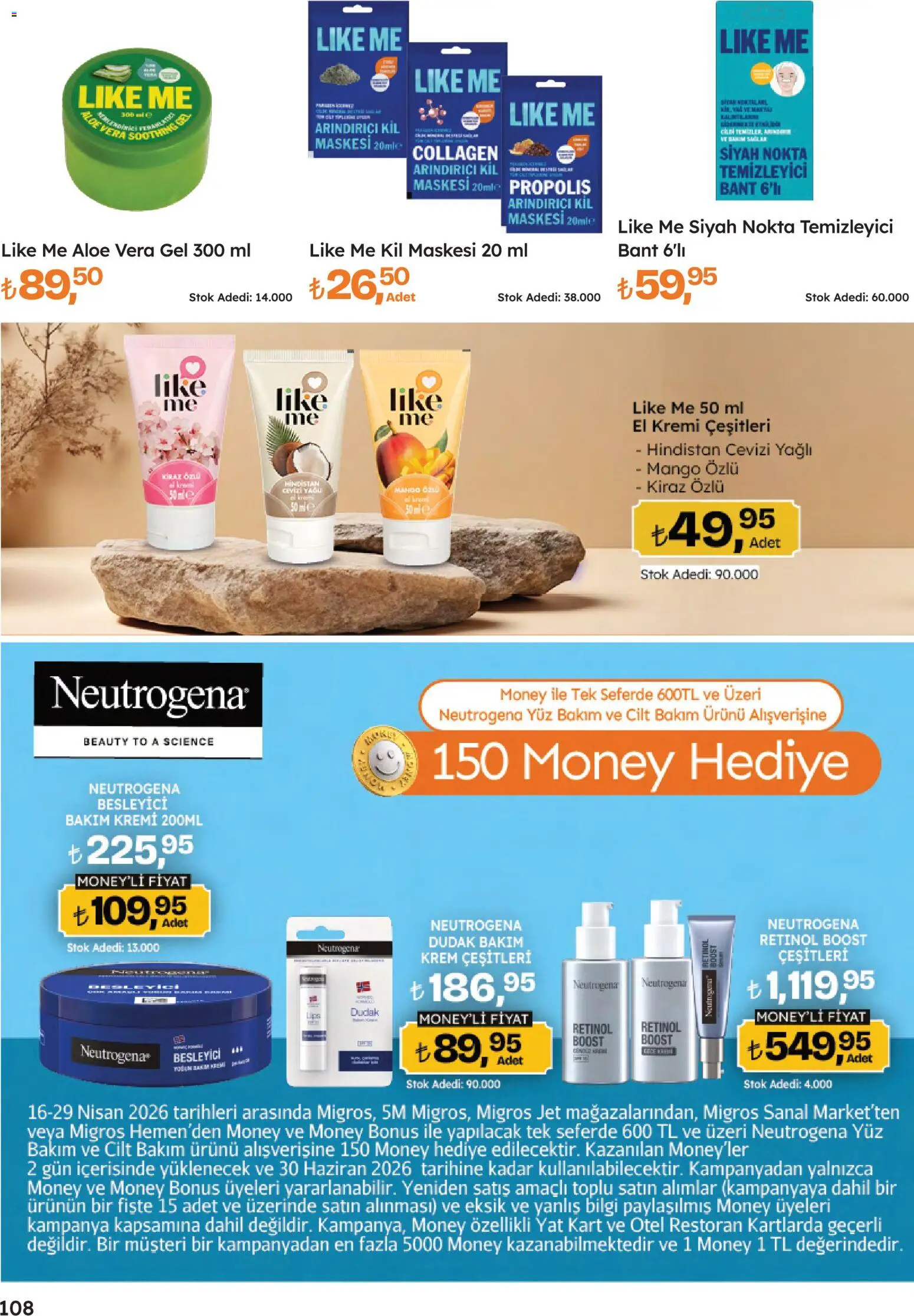 Migros Katalog - 5M Migroskop Dijital - 16.04.2026 tarihinden itibaren geçerlidir | Sayfa: 108 | Ürünler: Krem, El kremi, Mango, Kiraz