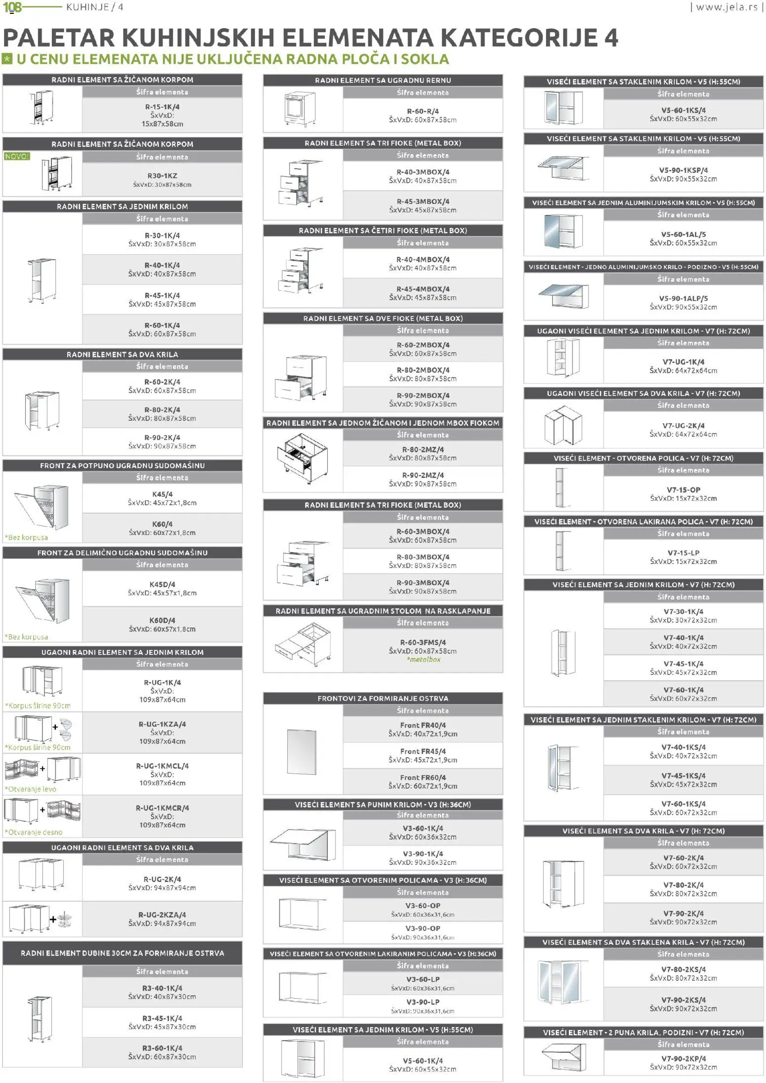 Jela katalog - važi od 15.12.2025 | Strana: 108 | Proizvode: Polica, Radna ploča