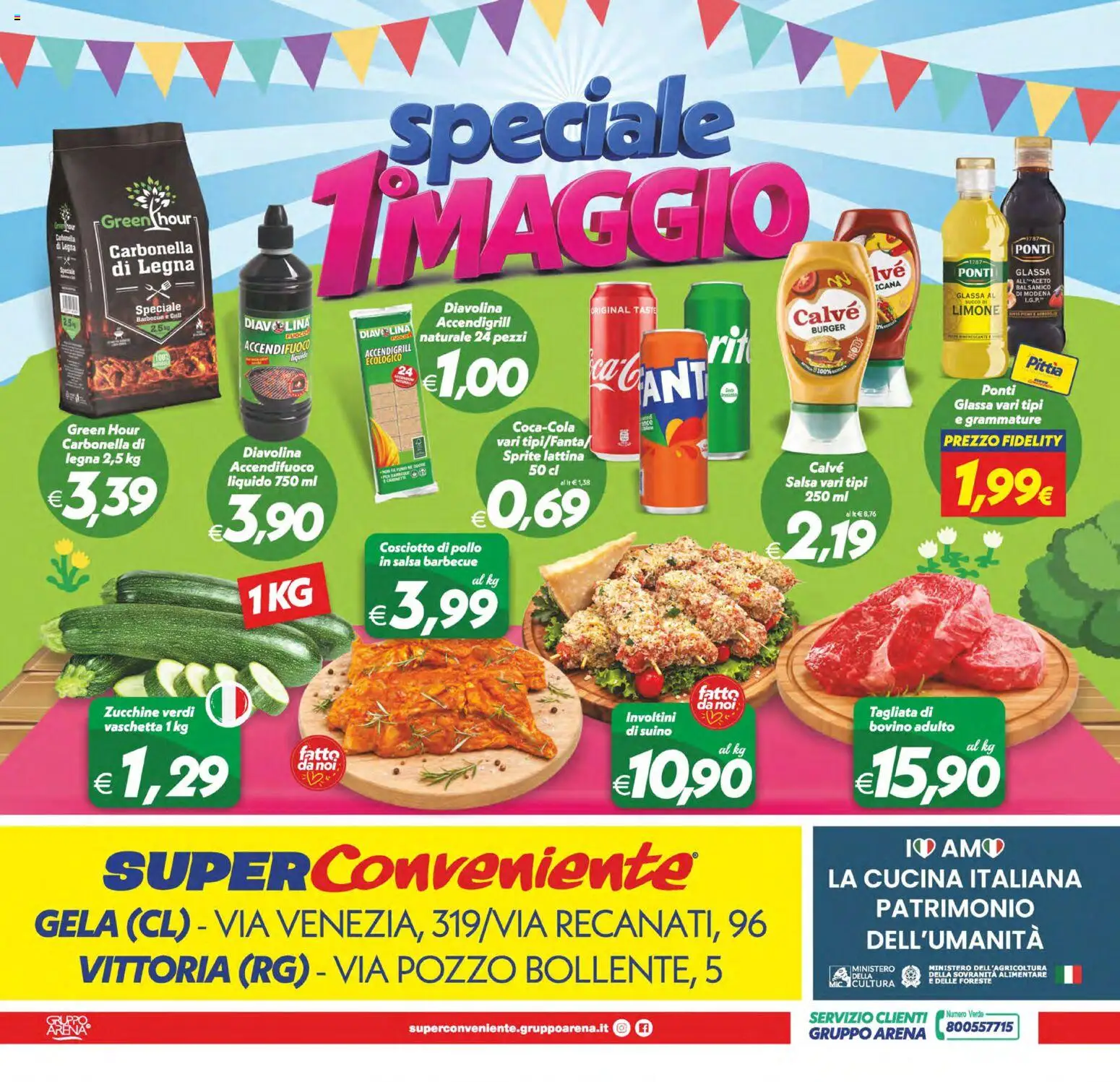 Volantino SuperConveniente del 28.04.2026 | Pagina: 24 | Prodotti: Bovino, Succo, Pollo, Glassa