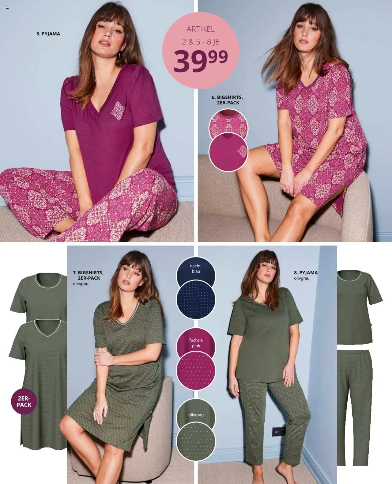 Ulla Popken Prospekt 	 - gültig ab dem 01.08.2025 | Seite: 123 | Produkte: Pyjama