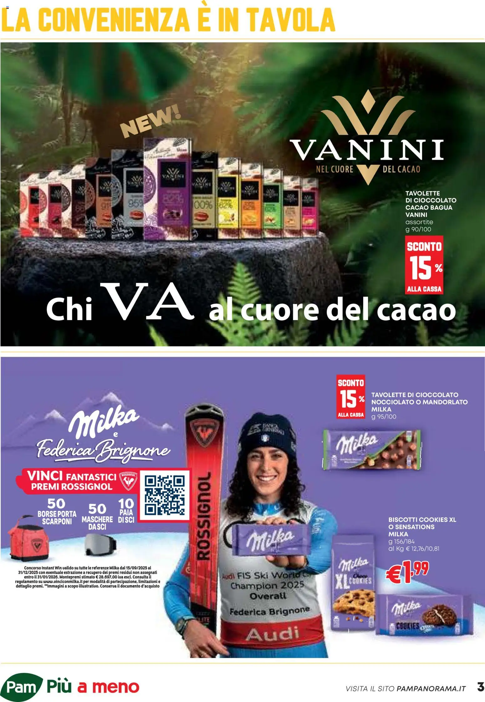 Volantino PAM del 23.10.2025 | Pagina: 3 | Prodotti: Cioccolato, Biscotti, Cacao, Scarponi
