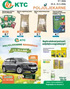 KTC Katalog poljoljekarne - Pregled kataloga iz trgovine KTC, vrijedi od 29.04.2026
