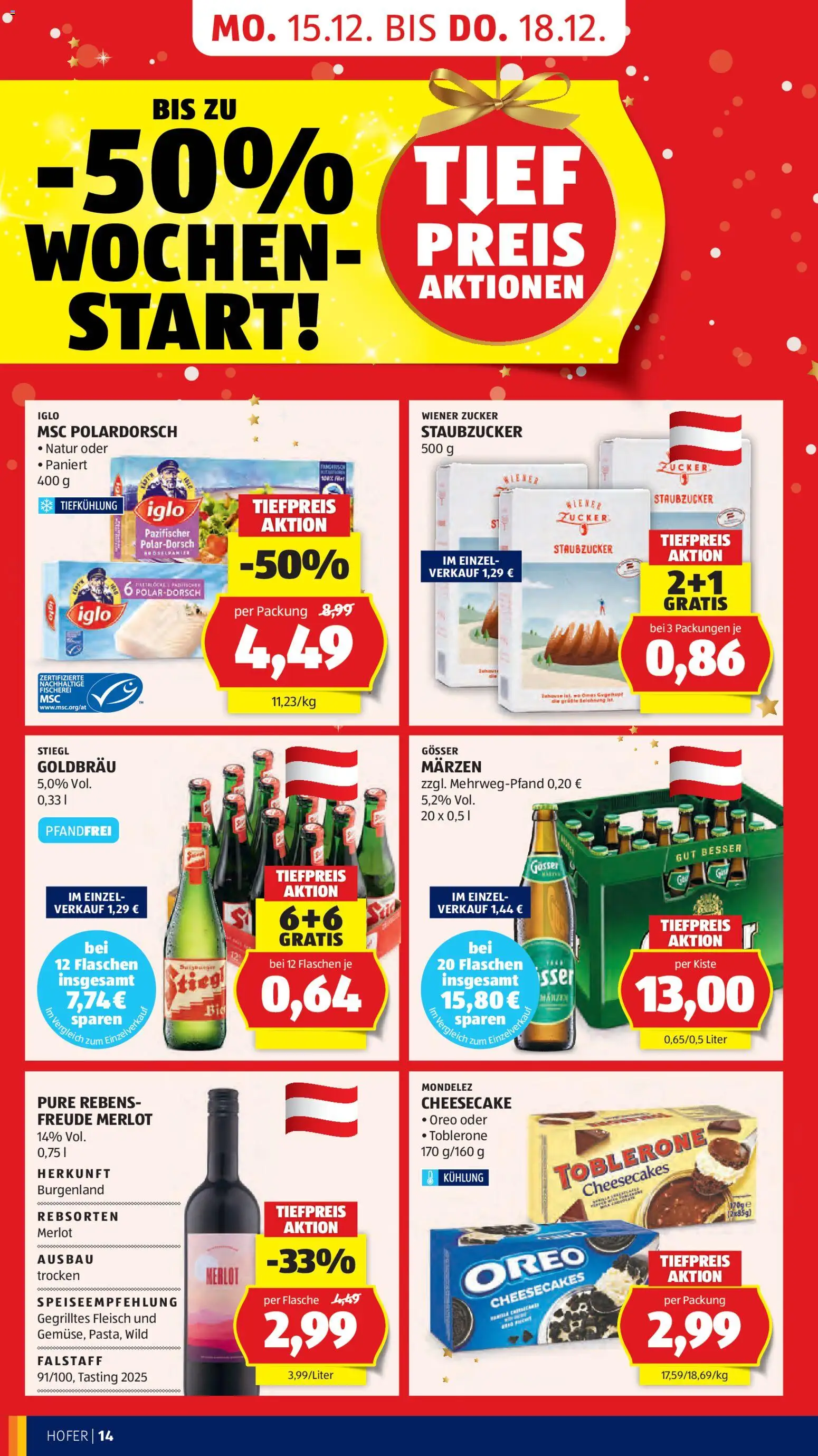 Hofer Flugblatt gültig ab 12.12.2025 | Seite: 22 | Produkte: Zucker