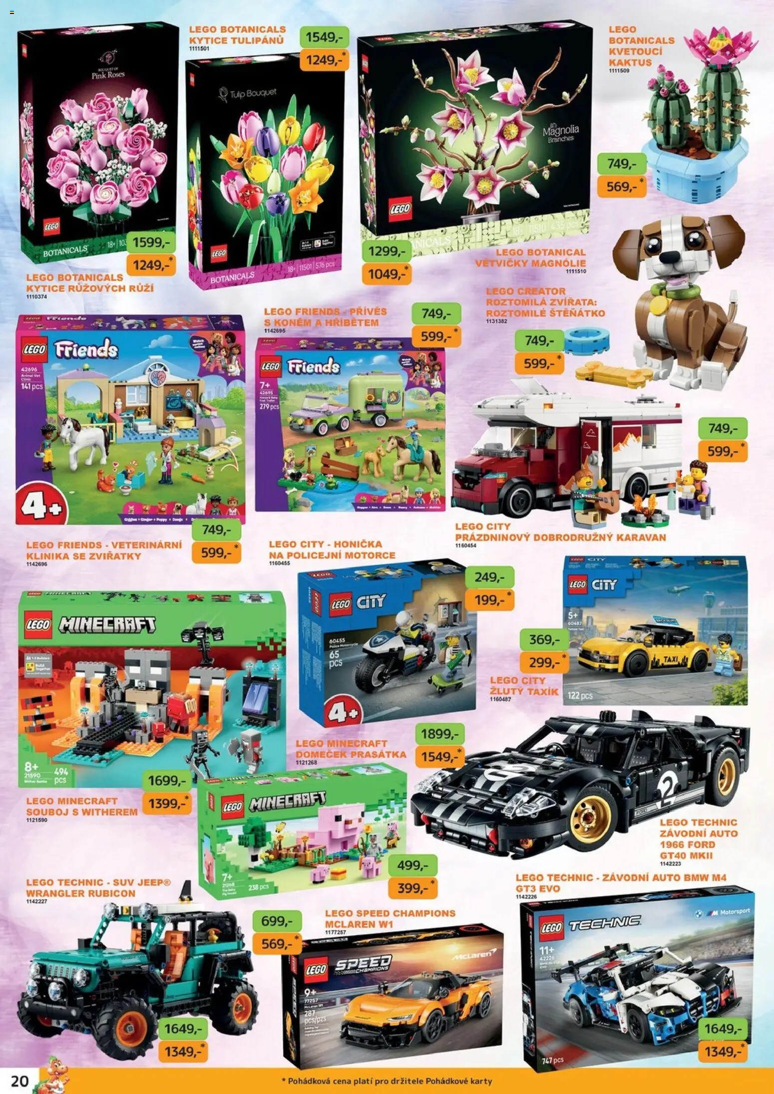 Dráčik leták od 16.04.2026 | Strana: 20 | Produkty: LEGO, Lego Friends, Lego Technic, Karty