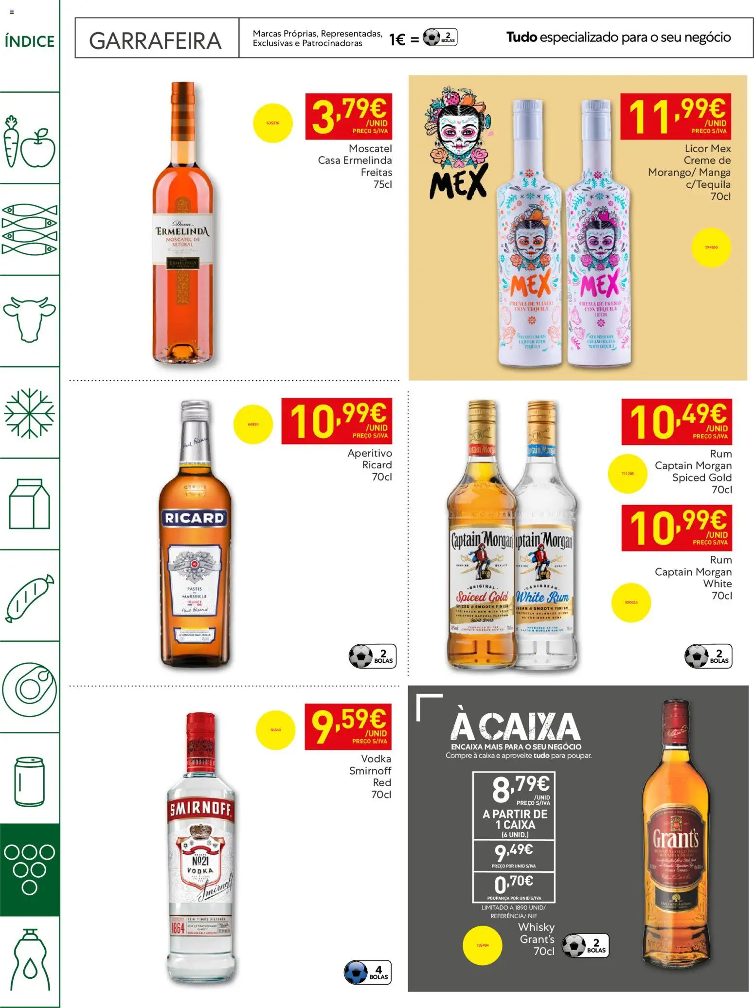 Recheio - Horeca Bons Negócios Madeira │ válido de 21.04.2026 | Página: 32 | Produtos: Whisky, Rum, Caixa, Tequila