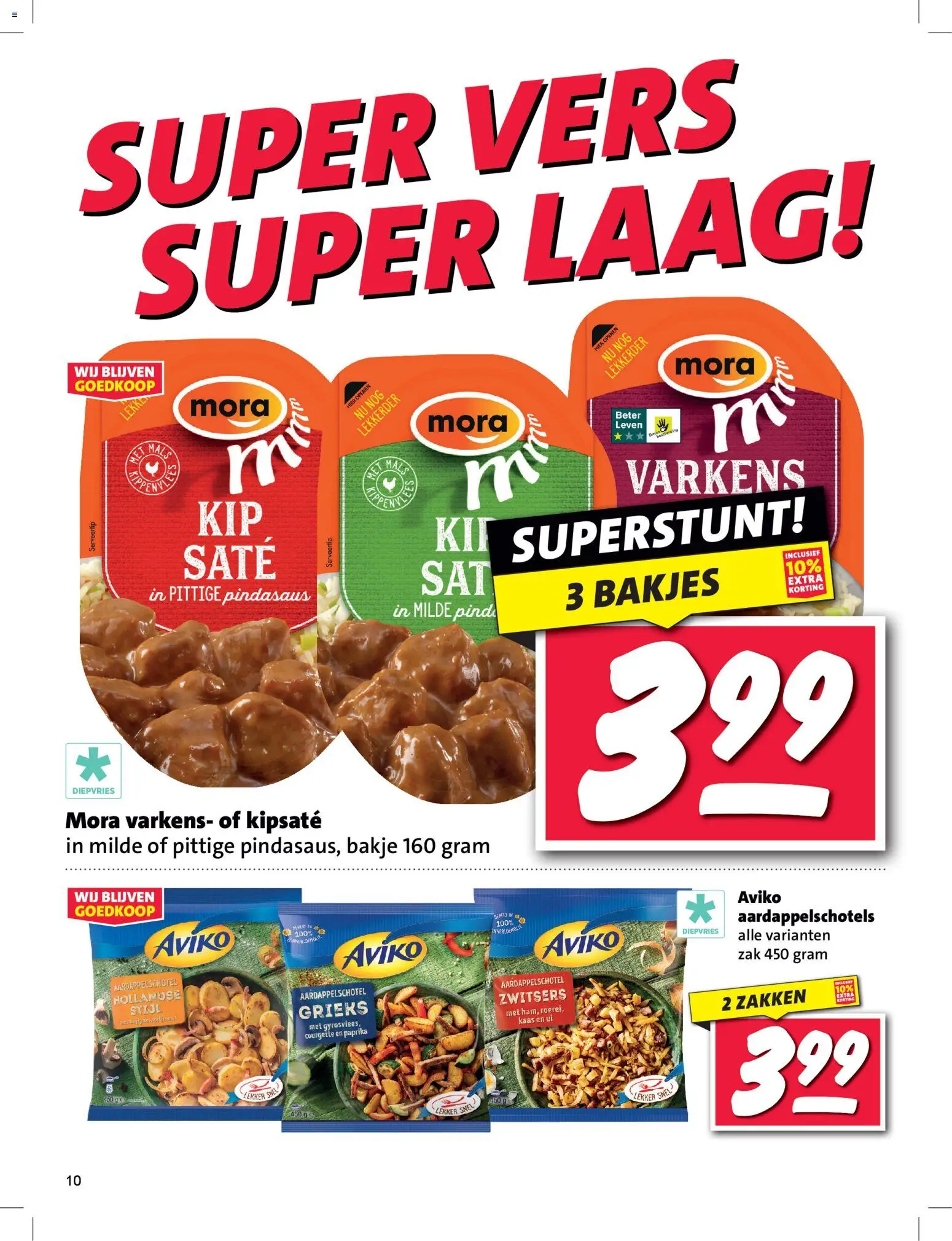 {H1} | Pagina: 10 | Producten: Kaas, Courgette, Zak, Kész piskótalap