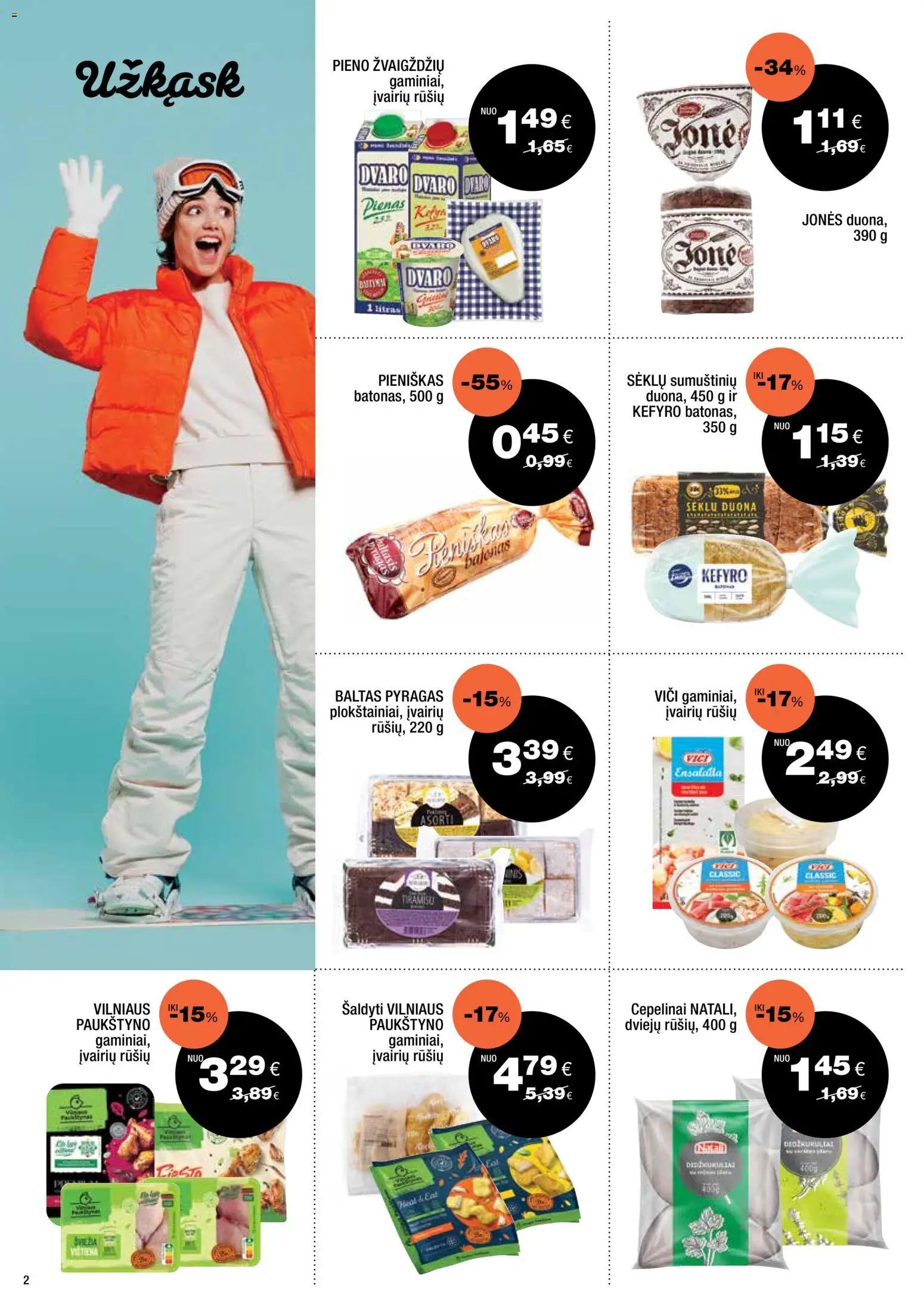 Express market akcijos nuo 25.01.2026 | Puslapis: 2 | Prekių: Pyragas, Duona