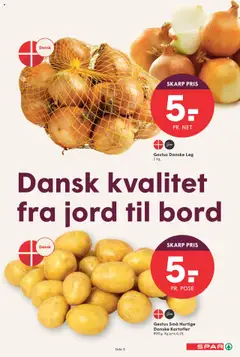 Spar tilbudsavis – gyldig fra 12.09.2025 | Side: 3 | Produkter: Kartofler, Løg, Bord