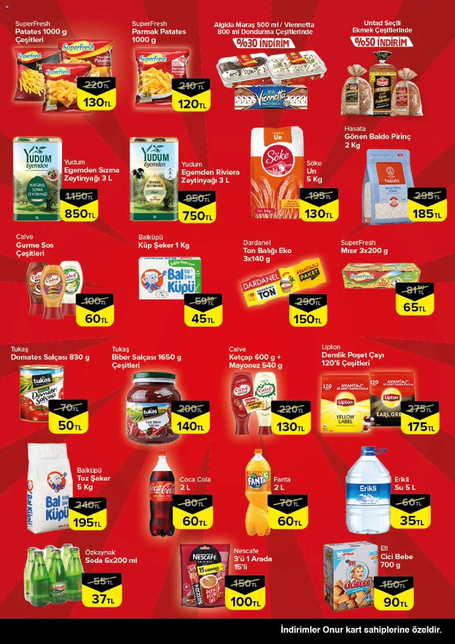 Onur Market Katalog - İstanbul - 09.04.2026 tarihinden itibaren geçerlidir | Sayfa: 3 | Ürünler: Patates, Su, Sos, Biber