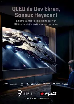 16.04.2026 tarihinden itibaren geçerli olan Arçelik kataloğu önizlemesi | Sayfa: 89 | Ürünler: TV