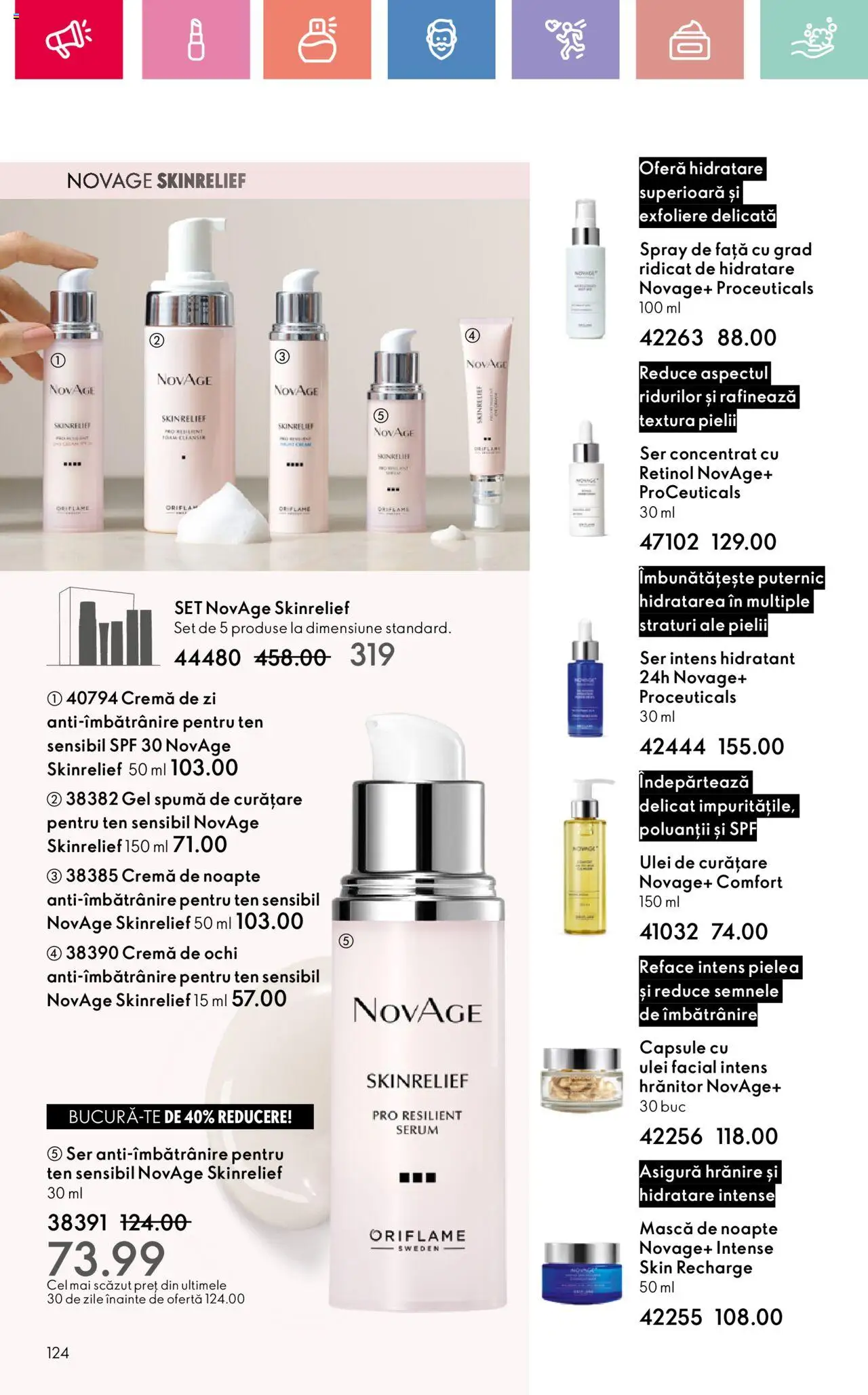 Noul catalog Oriflame – valabil de la 06.07.2025 | Pagină: 124 | Produse: Serum, Cremă de zi, Cremă, Ulei