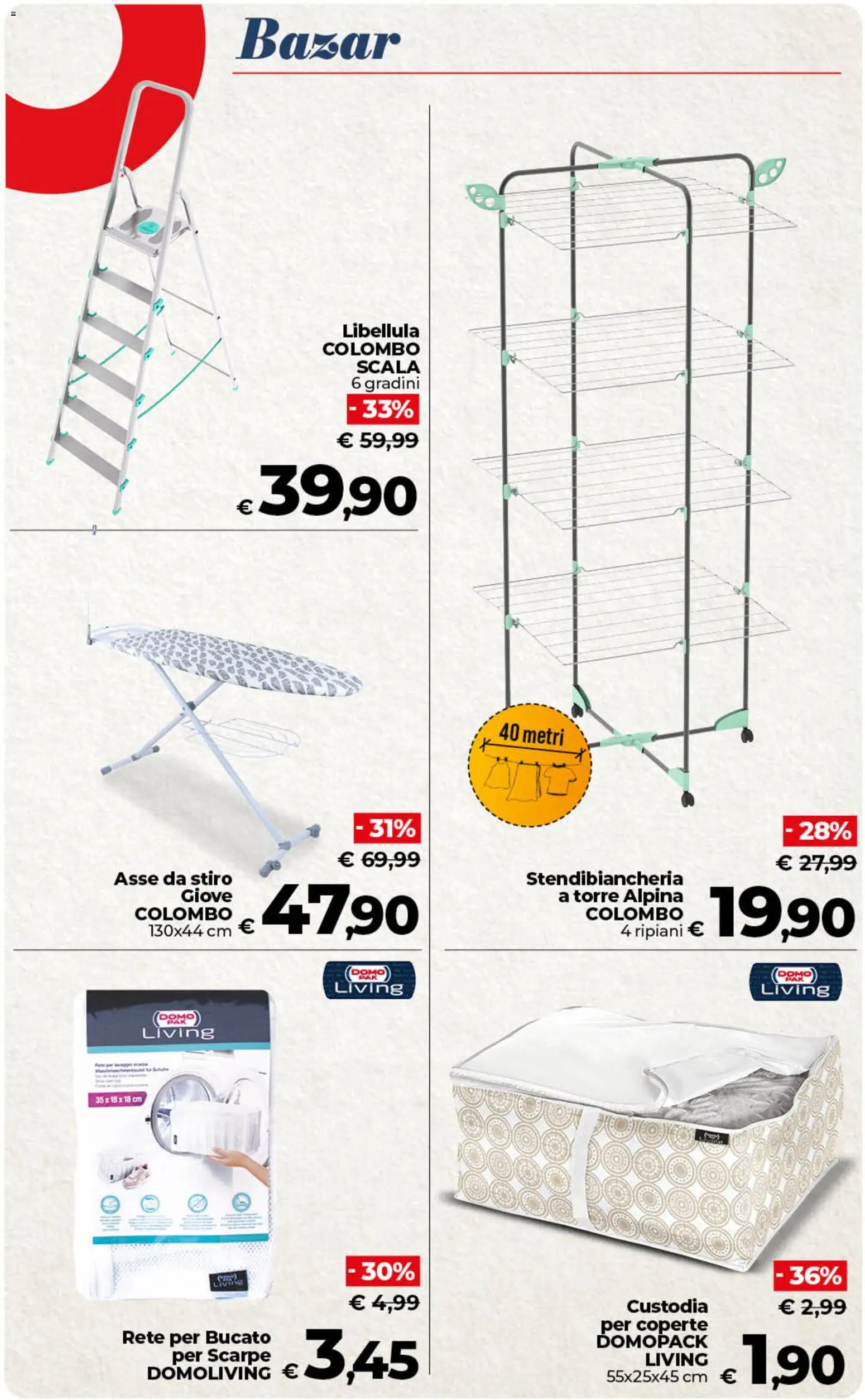 Volantino COOP del 07.04.2026 | Pagina: 47 | Prodotti: Stendibiancheria, Scarpe, Scala