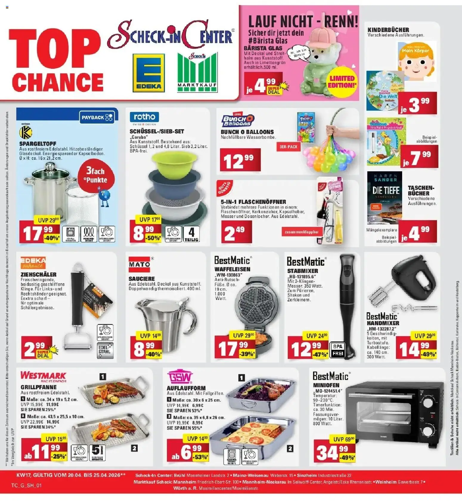 Angebote – gültig ab 20.04.2026 | Seite: 68 | Produkte: Grill, Mixer, Handmixer, Waffeleisen