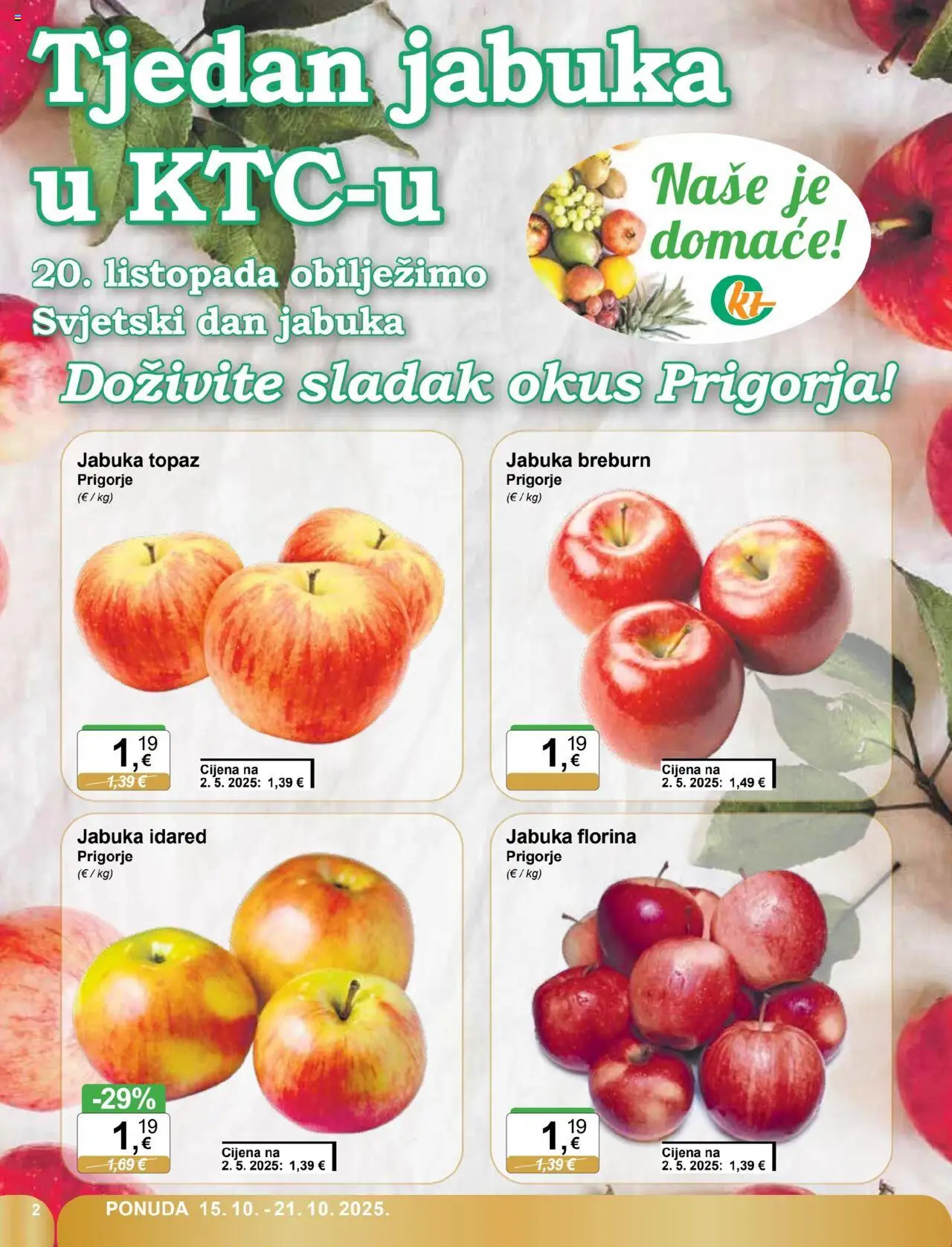 KTC katalog | vrijedi od 15.10.2025 | Stranica: 2 | Proizvodi: Jabuka