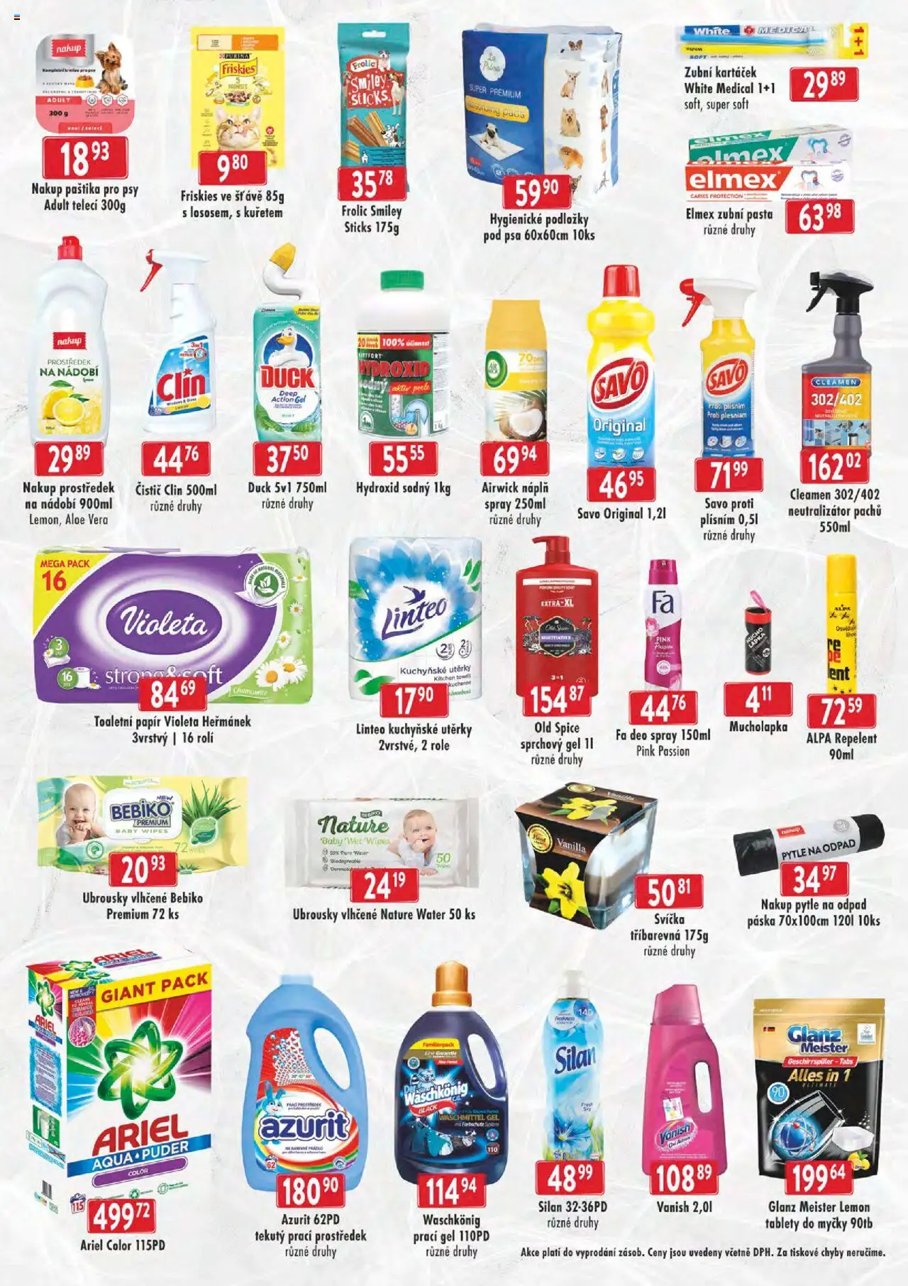 Astur & Qanto leták - Cash&Carry Jeseník, Krnov od 14.05.2025 | Strana: 6 | Produkty: Purina, Utěrky, Hydroxid sodný, Old Spice