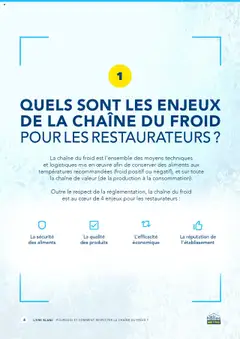 METRO - Prévisualisation de La sécurité des aliments, Enjeu pour les restaurateurs concernant la chaîne du froid. valide à partir de 01.04.2025 | Page: 4 | Produits: Livre