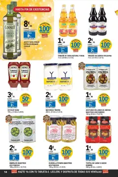 Vista previa E.Leclerc folleto válido desde el 07.01.2026 | Página: 14 | Productos: Aceite, Οθόνη προβολής, Anchoa, Δεξαμενή