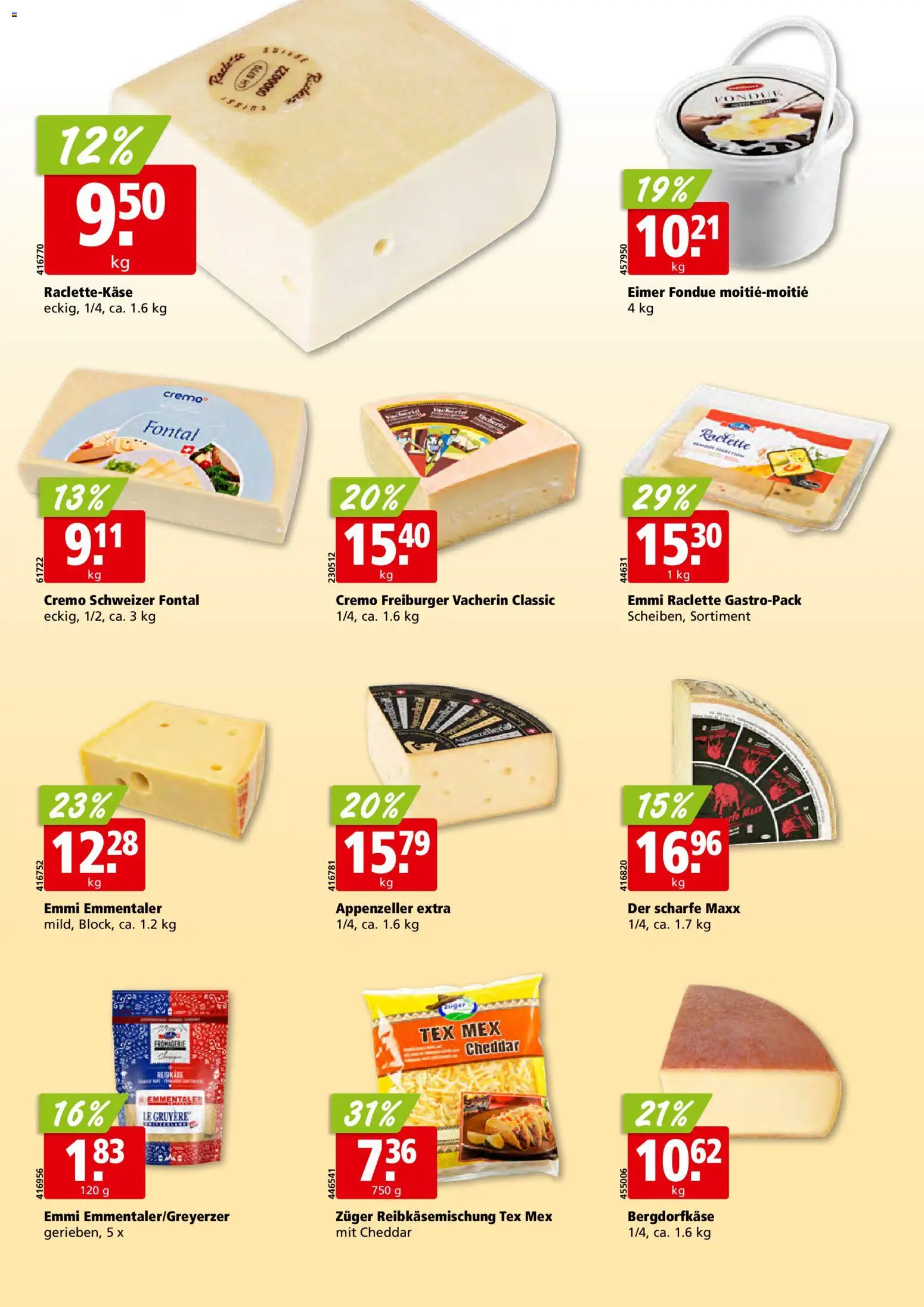 Aligro Aktionen Schlieren, Gossau SG, Frauenfeld, Rapperswil-Jona, Sargans, Bern, Brüttisellen, Pratteln, Emmen, Spreitenbach – gültig ab 03.11.2025 | Seite: 16 | Produkte: Raclette, Fondue
