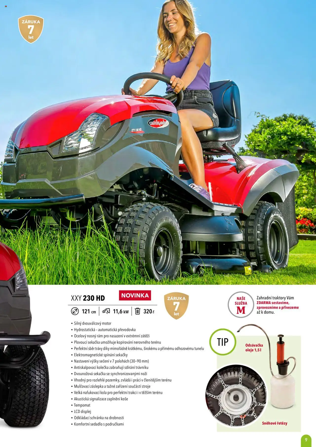 Mountfield katalog 2025 od 16.04.2025 | Strana: 9 | Produkty: Oleje, Sekačka, Kola