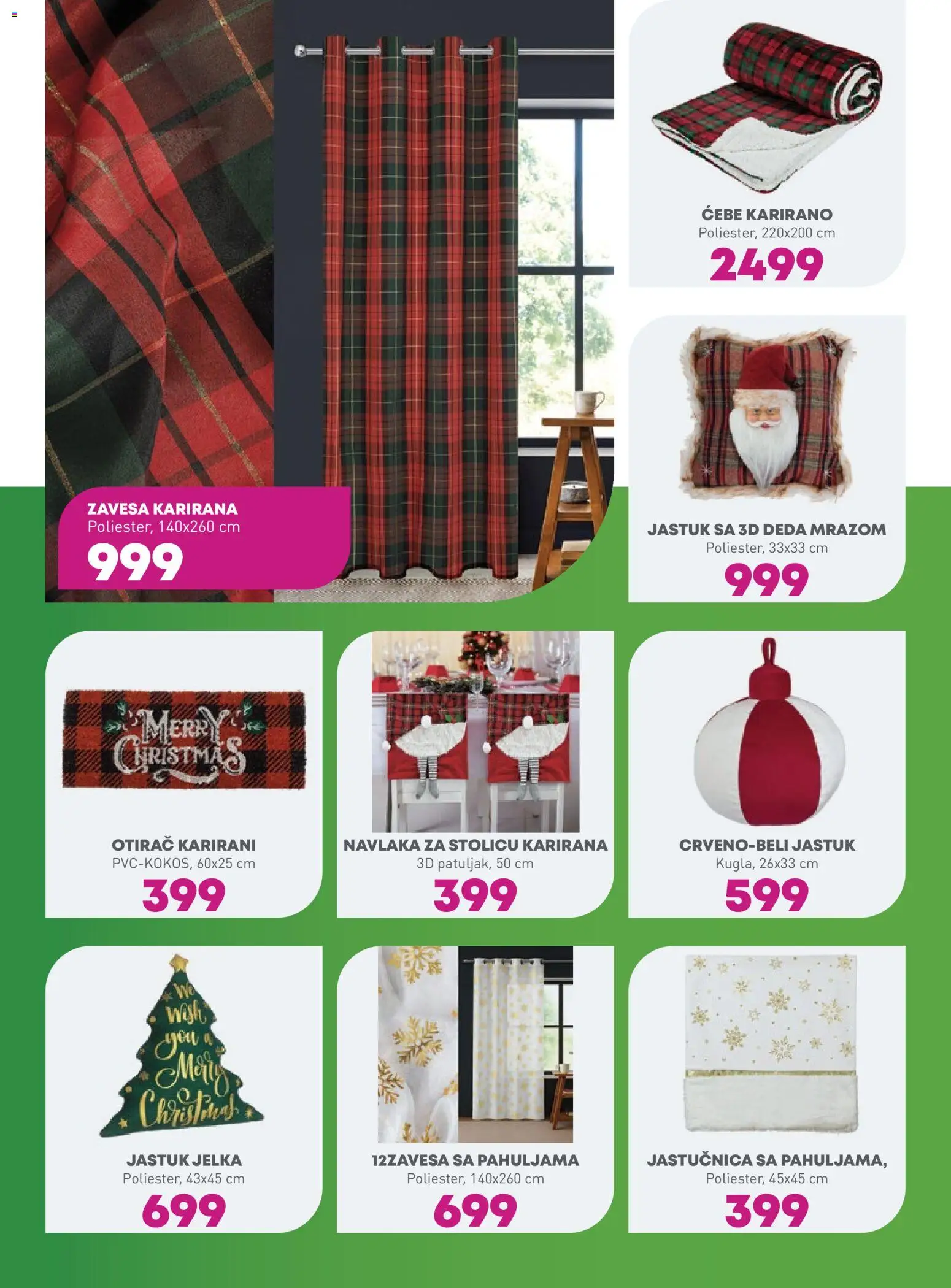 JUMBO katalog - važi od 17.11.2025 | Strana: 30 | Proizvode: Jastuk, Ćebe, Otirač, Zavesa