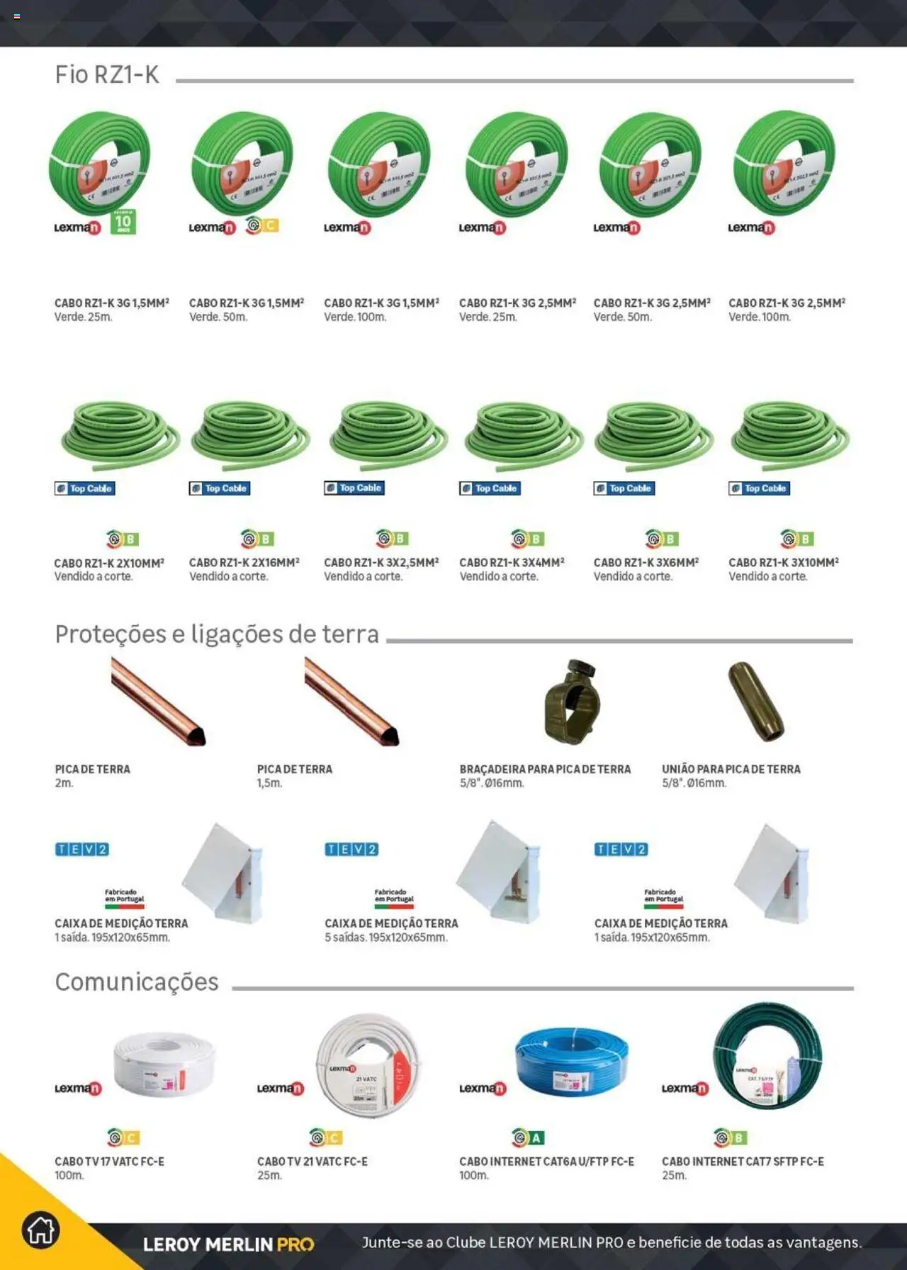 Leroy Merlin Catálogo │ válido de 18.11.2024 | Página: 56 | Produtos: Cabo, Top, Caixa