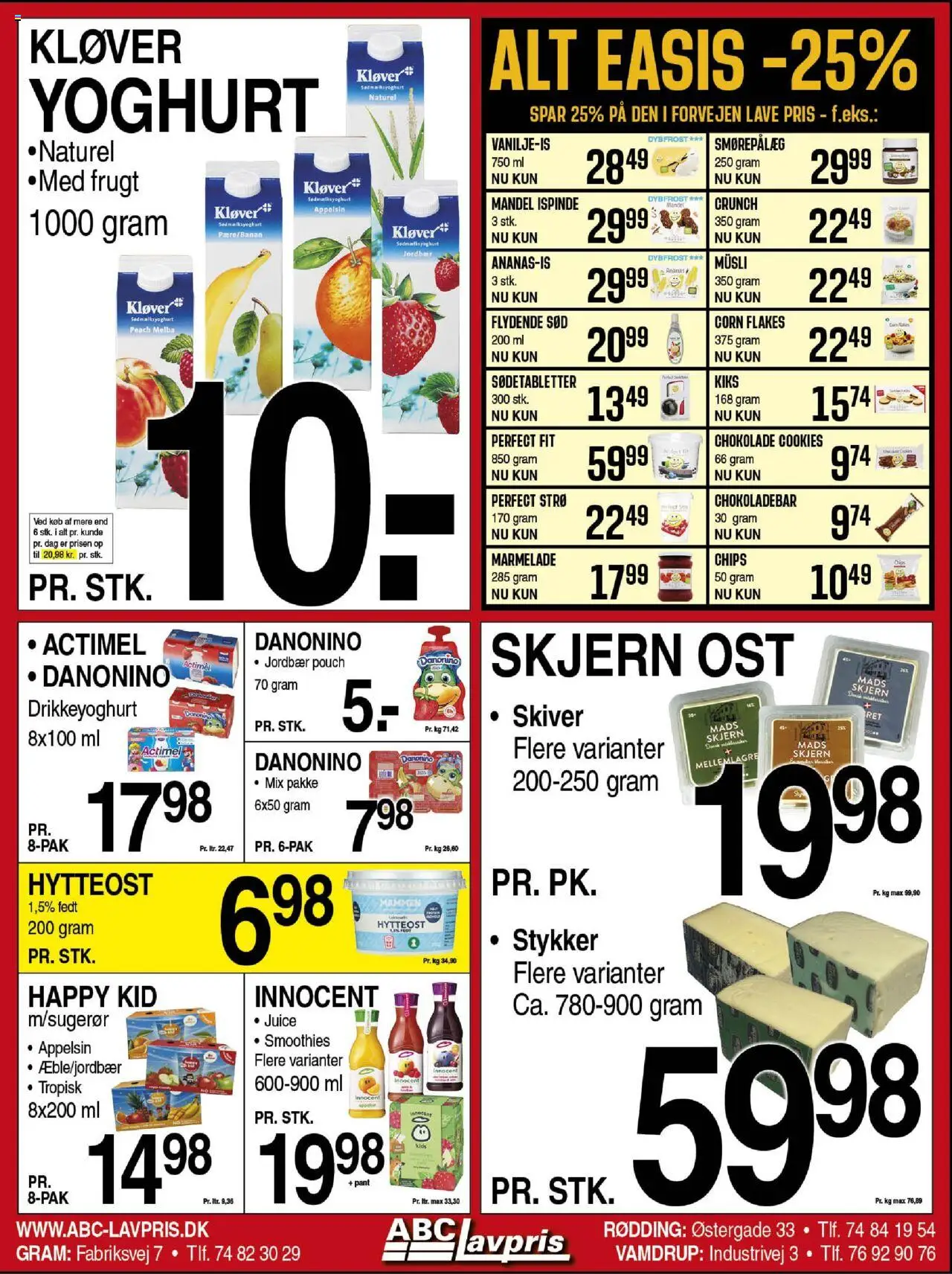 Abc Lavpris Tilbudsavis gyldig fra 13.08.2025 | Side: 3 | Produkter: Yoghurt, Ananas, Jordbær, Drikkeyoghurt