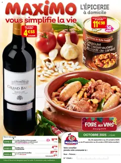 Maximo - Prévisualisation de Maximo catalogue epicerie valide à partir de 26.09.2025