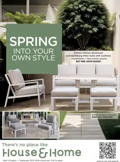 Preview of House and Home specials valid from 18.08.2025
