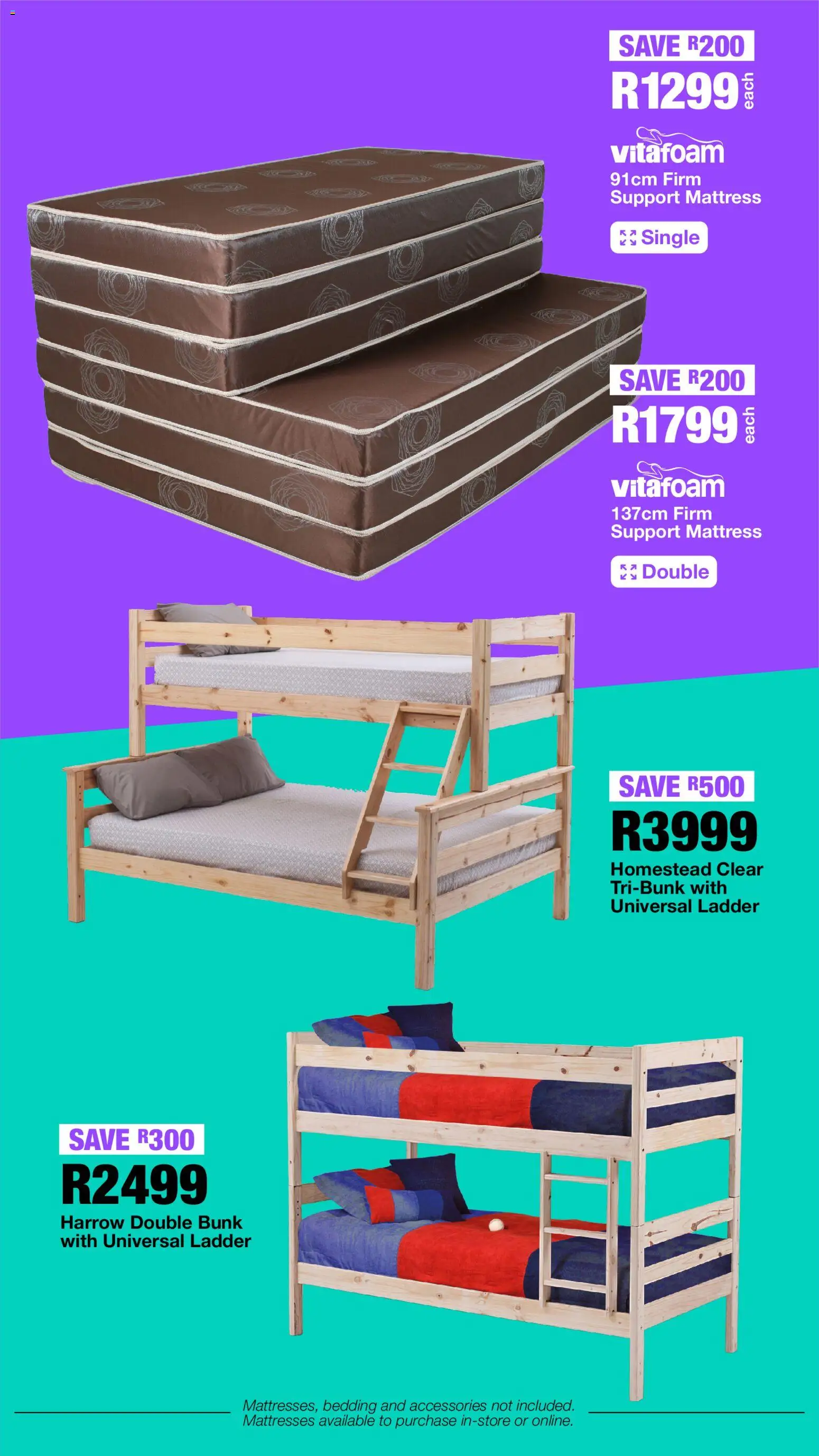 New OK Furniture catalogue – valid from 05.01.2026 | Page: 30 | Products: Mattress, Double bunk