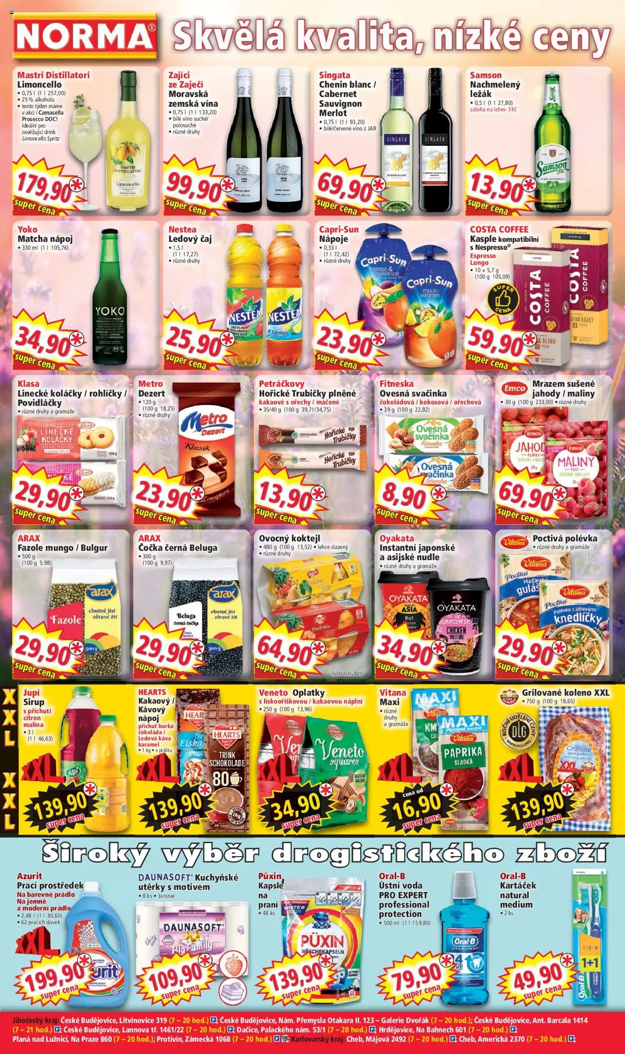 Norma leták od 16.06.2025 | Strana: 4 | Produkty: Bílé víno, Ústní voda, Nestea, Merlot