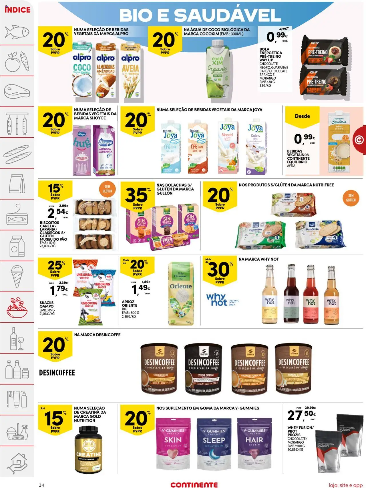 Continente folheto │ válido de 12.08.2025 | Página: 34 | Produtos: Soja, Areia, Arroz basmati, Arroz
