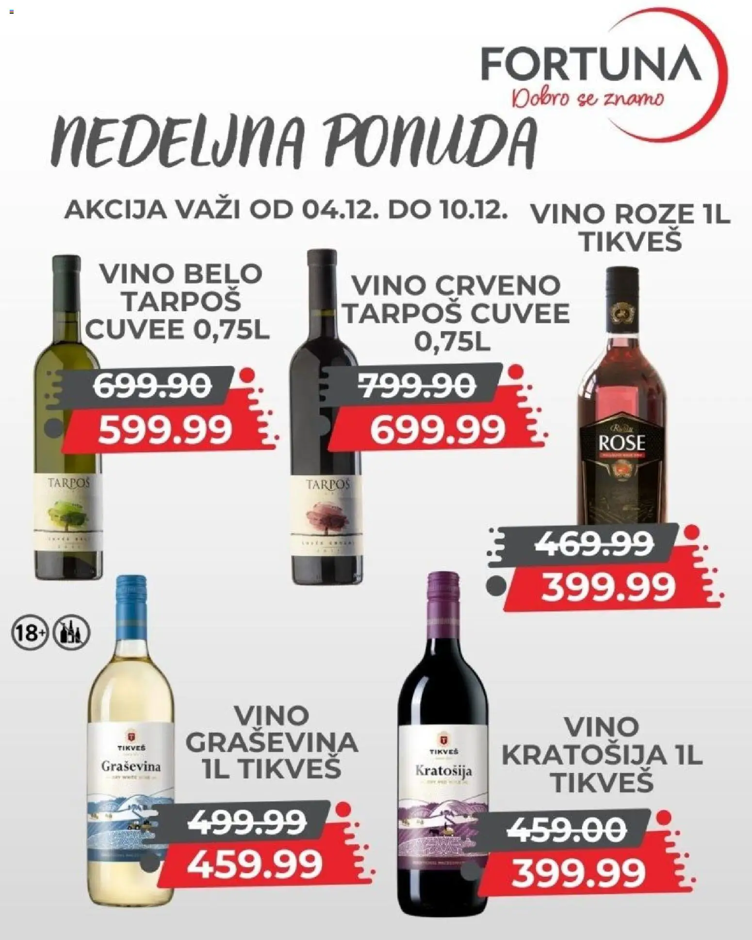 Fortuna Market katalog - važi od 04.12.2025 | Strana: 9 | Proizvode: Graševina, Vino
