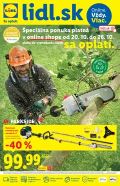 Lidl leták platný od 20.10.2025