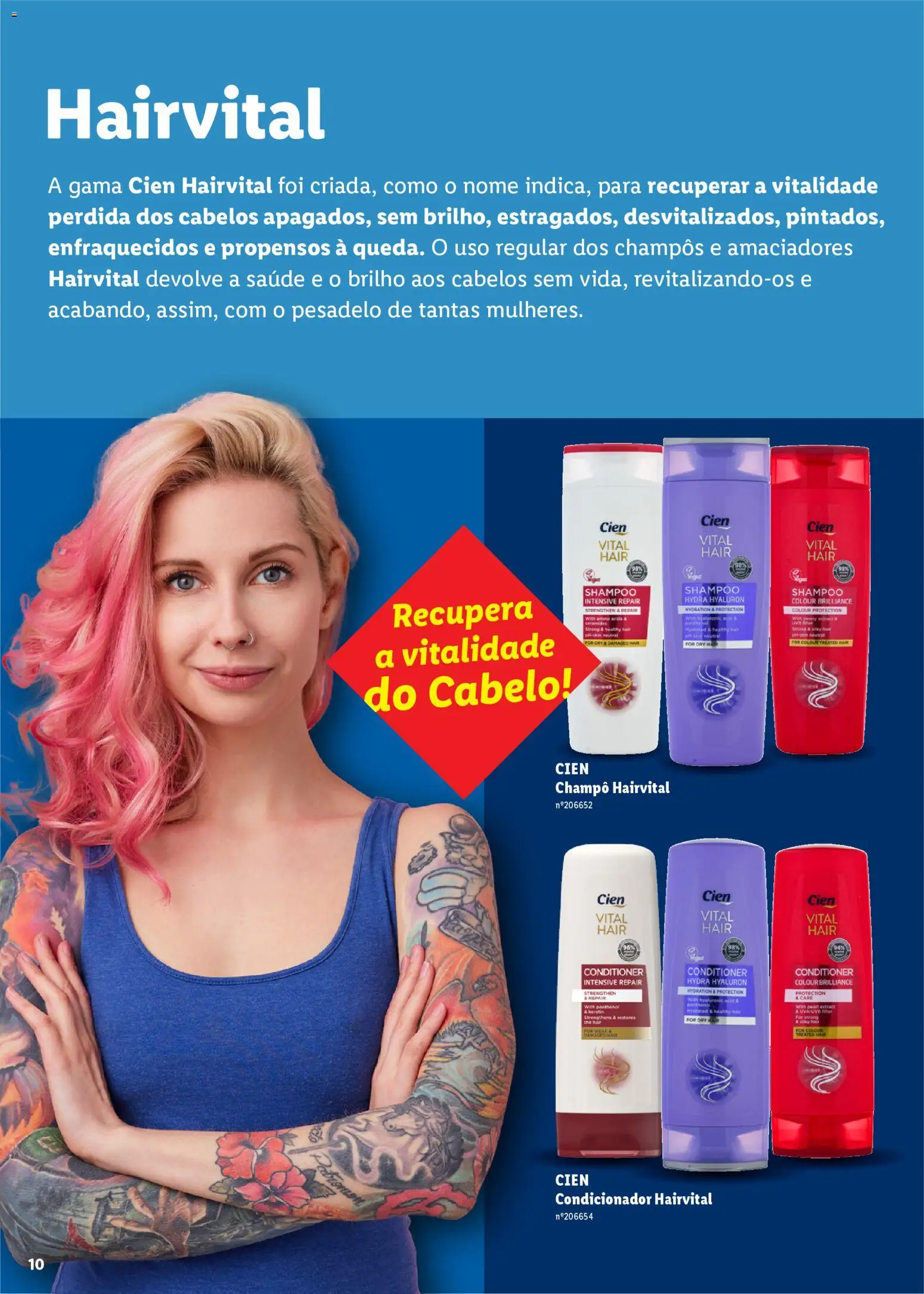Lidl Beleza Inteligente │ válido de 16.03.2026 | Página: 10 | Produtos: Shampoo, Condicionador