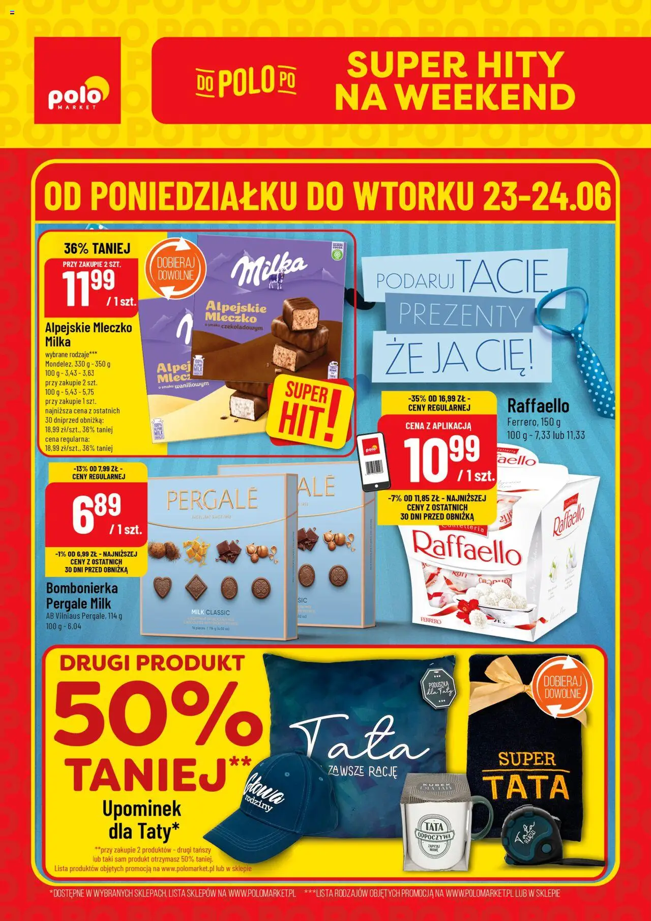 POLOmarket Gazetka - Super Hity od 23.06.2025 | Strona: 1 | Produkty: Mak, Poduszka, Milka, Kawa